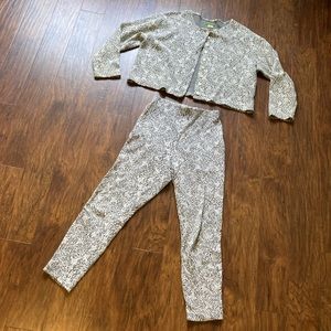 Vintage Esprit Leggings and Button up Cardigan Size Small